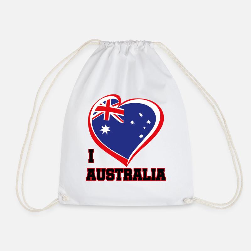 I Love AUSTRALIA - Turnbeutel - Weiß