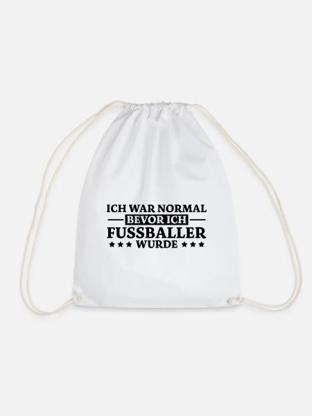 Fußballer Spruch Tor Lustiges Fussballer Geschenk - Turnbeutel - Weiß