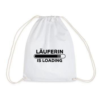 Läuferin Spruch Laufen Lustiges Läuferin Geschenk - Turnbeutel - Weiß - Vorne