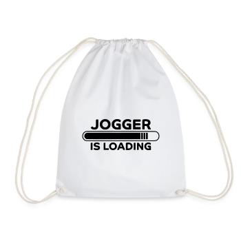Jogger Spruch Fun Laufen Lustiges Jogging Geschenk - Turnbeutel - Weiß - Vorne