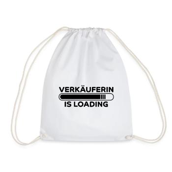 Verkäuferin Spruch Lustiges Verkäuferin Geschenk - Turnbeutel - Weiß - Vorne