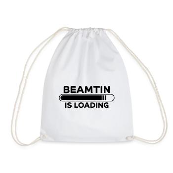 Beamtin Spruch Verbeamtung Büro Beamtin Geschenk - Turnbeutel - Weiß - Vorne