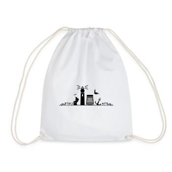 PHARE Panier de plage Mer Côte - Sac de sport léger - blanc - Devant