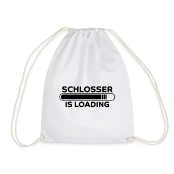 Schlosser Spruch Beruf Lustiges Schlosser Geschenk - Turnbeutel - Weiß - Vorne