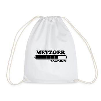 Metzger Spruch Fleischer Lustiges Metzger Geschenk - Turnbeutel - Weiß - Vorne