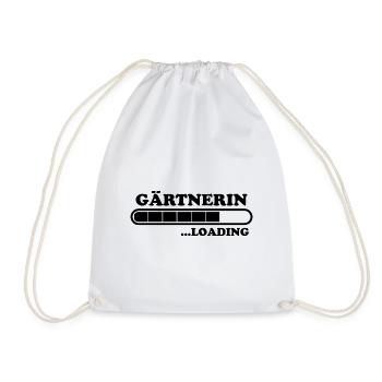 Gärtnerin Spruch Blume Lustiges Gärtnerin Geschenk - Turnbeutel - Weiß - Vorne