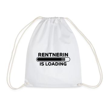 Rentnerin Spruch Ruhestand Oma Rentnerin Geschenk - Turnbeutel - Weiß - Vorne