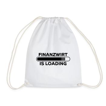 Finanzwirt Spruch Job Lustiges Finanzwirt Geschenk - Turnbeutel - Weiß - Vorne