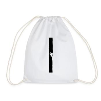 Grimpeur dans la cheminée - Sac de sport léger - blanc - Devant