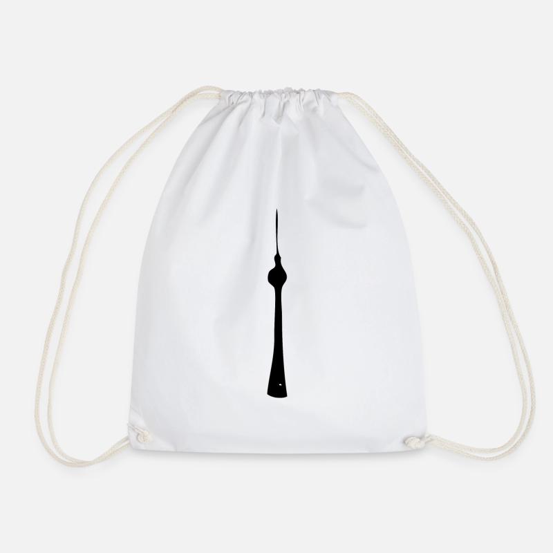 Berlin TV tower - Drawstring Bag - white