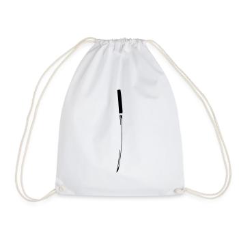 Shirasaya katana trois couleurs rétro vecteur Ronin - Sac de sport léger - blanc - Devant