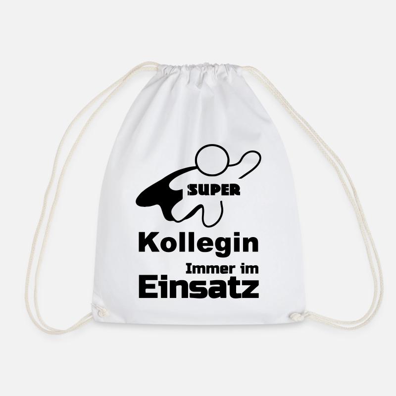 Super Kollegin Geschenk - Turnbeutel - Weiß