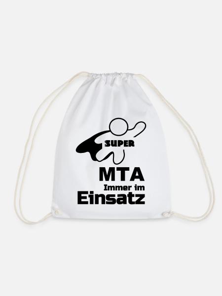 Super MTA Geschenk - Turnbeutel - Weiß