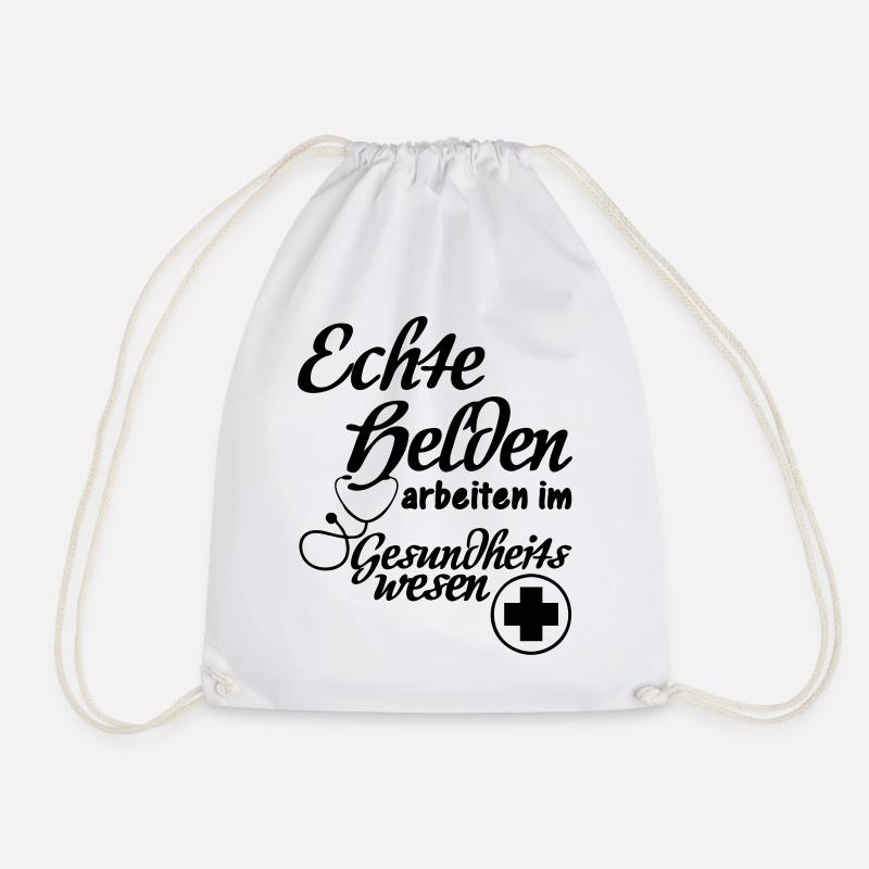 Gesundheitswesen Helden Medizin, Geschenk - Turnbeutel - Weiß