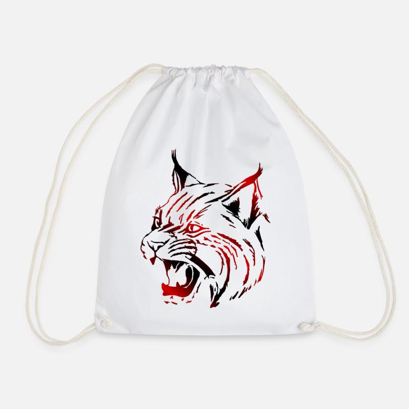 Luchs (03) - Turnbeutel - Weiß
