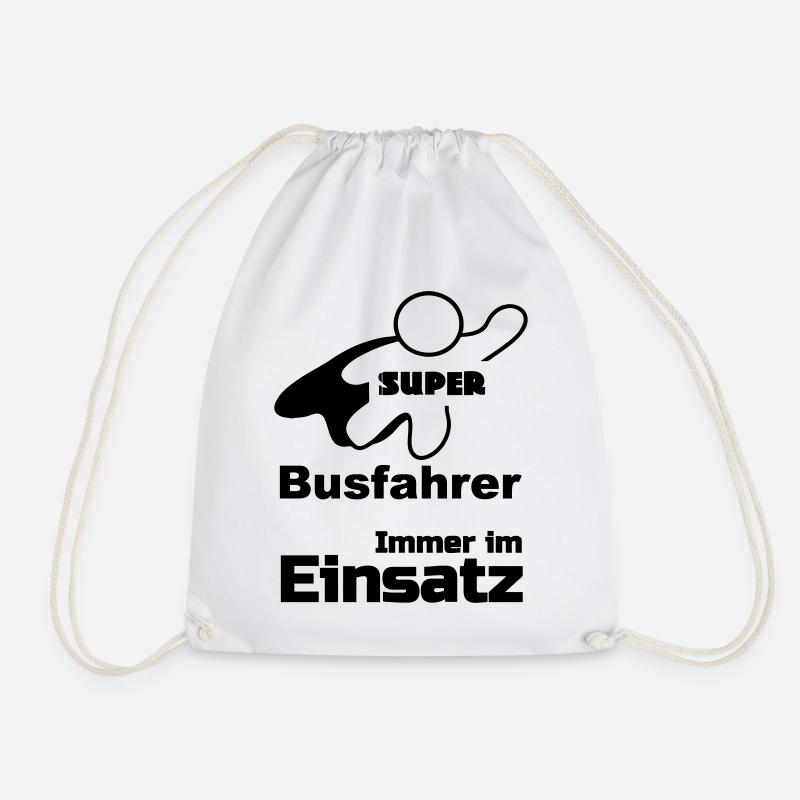 Super Busfahrer Bus, Verkehr, Beruf, Geschenk - Turnbeutel - Weiß