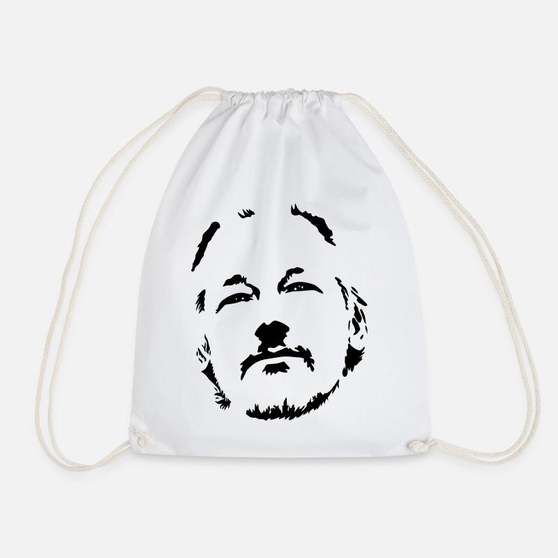 Julian Assange - Drawstring Bag - white