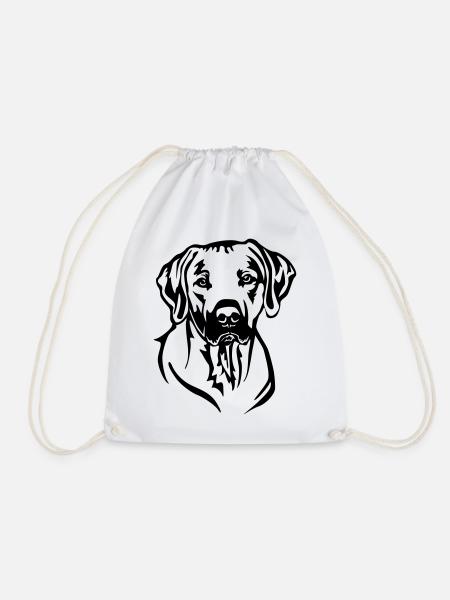 Rhodesian Ridgeback Kopf - Turnbeutel - Weiß
