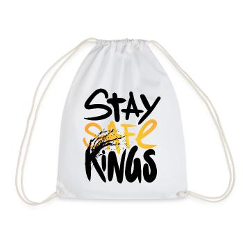Stay Safe Kings ! Only One Place - Drawstring Bag - white - Front