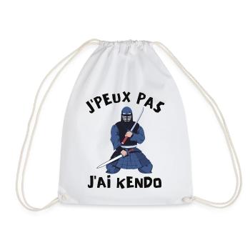kendo, art martial, club de kendo - Sac de sport léger - blanc - Devant
