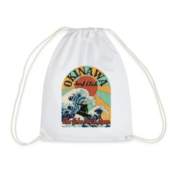 Okinawa Surf Club (en détresse) - Sac de sport léger - blanc - Devant