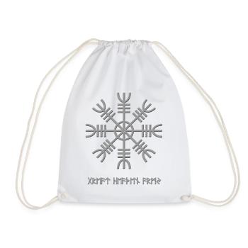 Rune nordique flocon de neige - Sac de sport léger - blanc - Devant