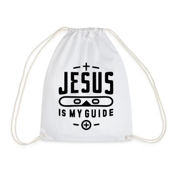Jesus ist mein Führer - Turnbeutel - Weiß - Vorne