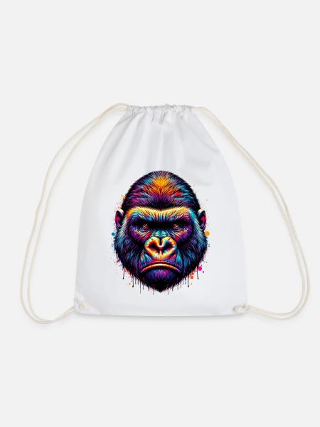 Gorilla - Turnbeutel - Weiß