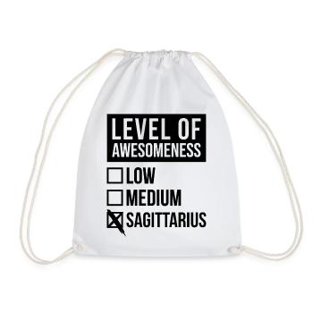 Sagittarius - Drawstring Bag - white - Front