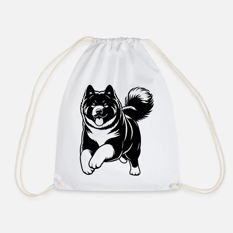 American Akita - Turnbeutel - Weiß
