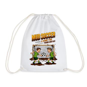 Mud football - Drawstring Bag - white - Front
