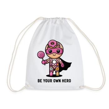 Soyez votre propre héros Donut Character - Sac de sport léger - blanc - Devant