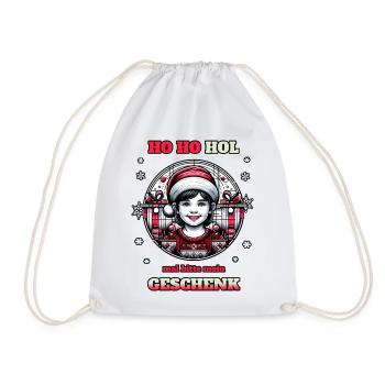 Giving gifts to children - Drawstring Bag - white - Front