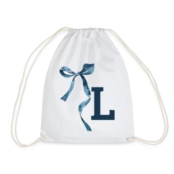 Monogramm l Geschenkidee - Turnbeutel - Weiß - Vorne