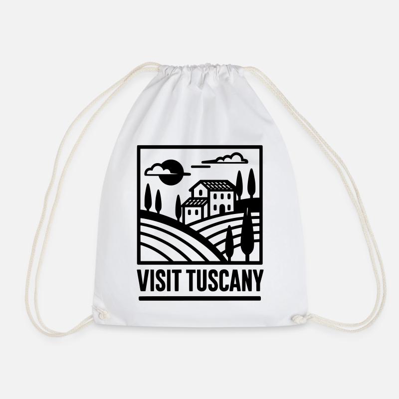 visit tuscany - Turnbeutel - Weiß