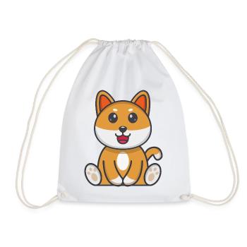 Hund - Turnbeutel - Weiß - Vorne