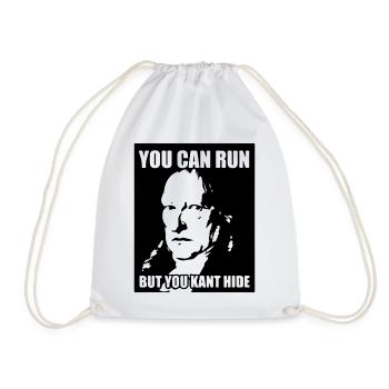 You can run but you kant hide - Turnbeutel - Weiß - Vorne