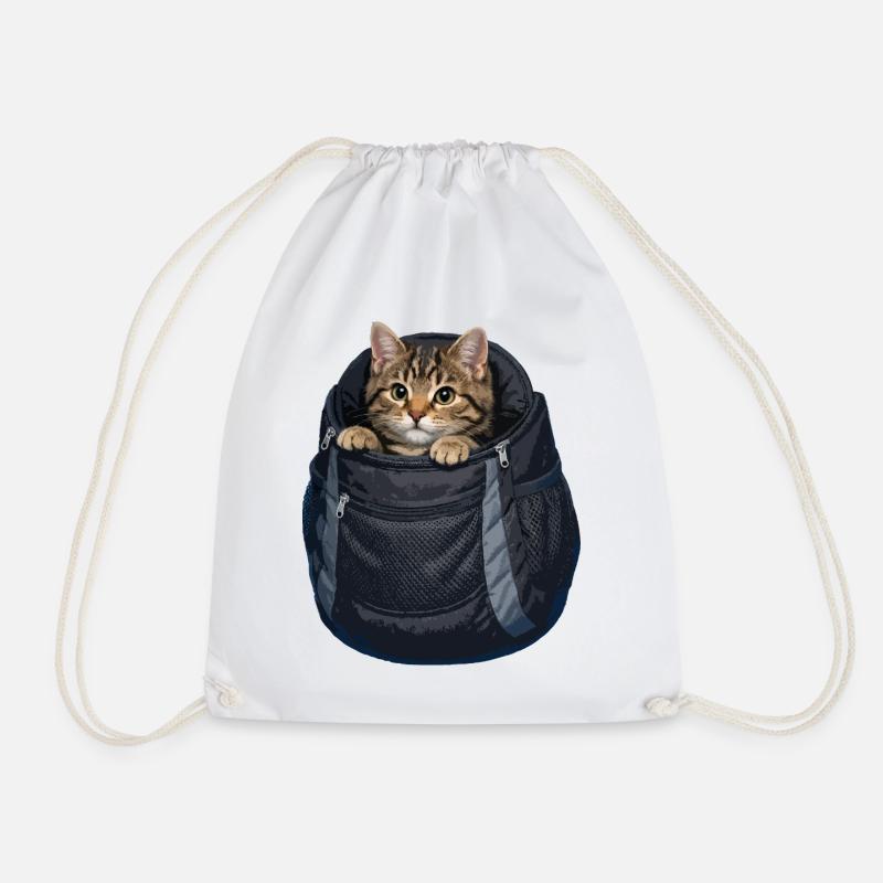 Katze im Sack - Turnbeutel - Weiß