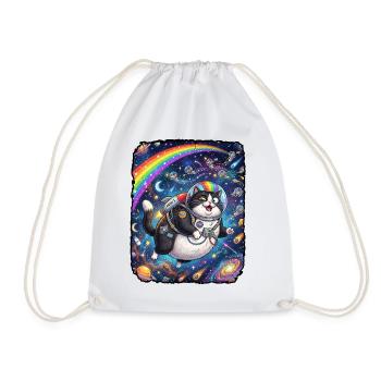 Univers du Chat Fou - Sac de sport léger - blanc - Devant