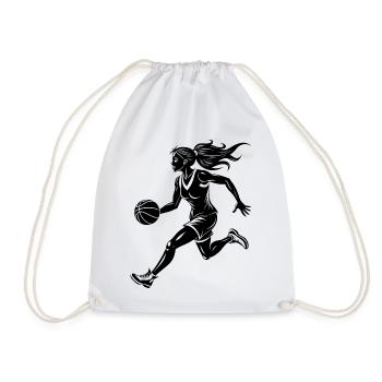 Basketball - Drawstring Bag - white - Front
