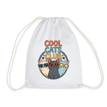 Cool Cats - Turnbeutel - Weiß - Vorne