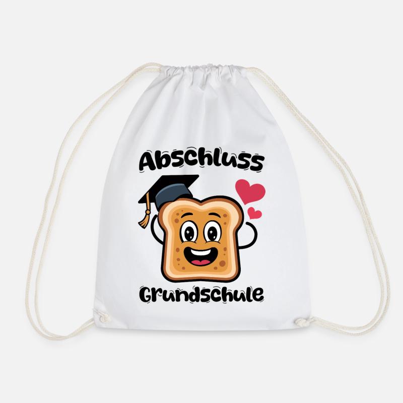 Kawaii Toast Abi Herzchen - Turnbeutel - Weiß