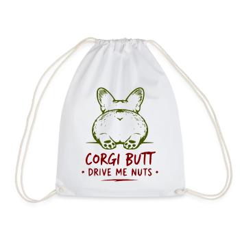 Les fesses de corgi me rendent fou - Sac de sport léger - blanc - Devant