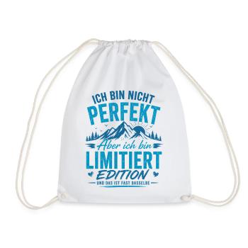 Nicht Perfekt, Aber Limitierte Edition - Turnbeutel - Weiß - Vorne