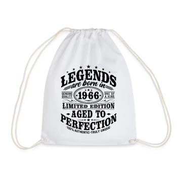 1966 Vintage Vintage Birthday Gift Retro - Drawstring Bag - white - Front