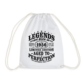 1956 Vintage Vintage Birthday Gift Retro - Drawstring Bag - white - Front