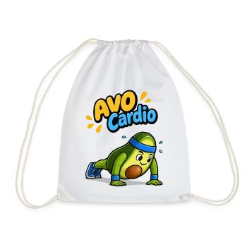 Avo Cardio Avocado Workout - Turnbeutel - Weiß - Vorne