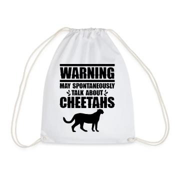 Cheetah Talk Humor - Turnbeutel - Weiß - Vorne