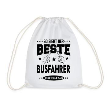 Busfahrer Der Beste der Welt Berufe  Arbeit - Turnbeutel - Weiß - Vorne