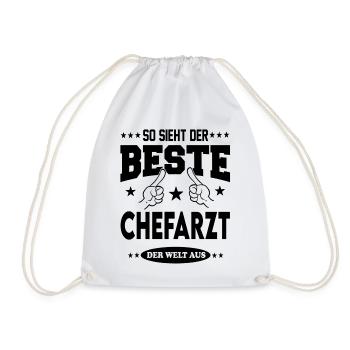 Chefarzt Der Beste der Welt Berufe  Arbeit - Turnbeutel - Weiß - Vorne